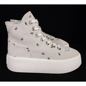 MM6 Maison Margiela 6 Platform Suede Sneakers 40 10 Womens Gray New